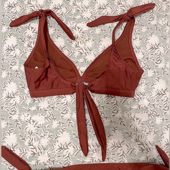 Warehouse | Copper Side Tie Bikini Size 6/8 - Picture 4 of 8